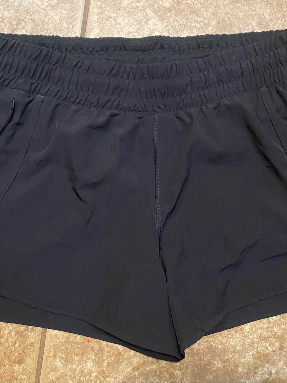 Women's Black Lightweight Elastic Waist Shorts XL 16/18